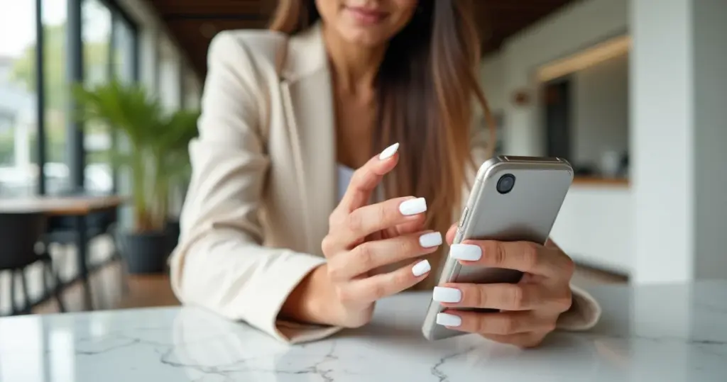 21 Ideias de Unha Branca em Gel que Duram 3 Semanas (Sem Amarelar)