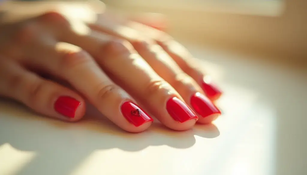 67 Ideias de Unha com Coração Vermelho para Arrasar