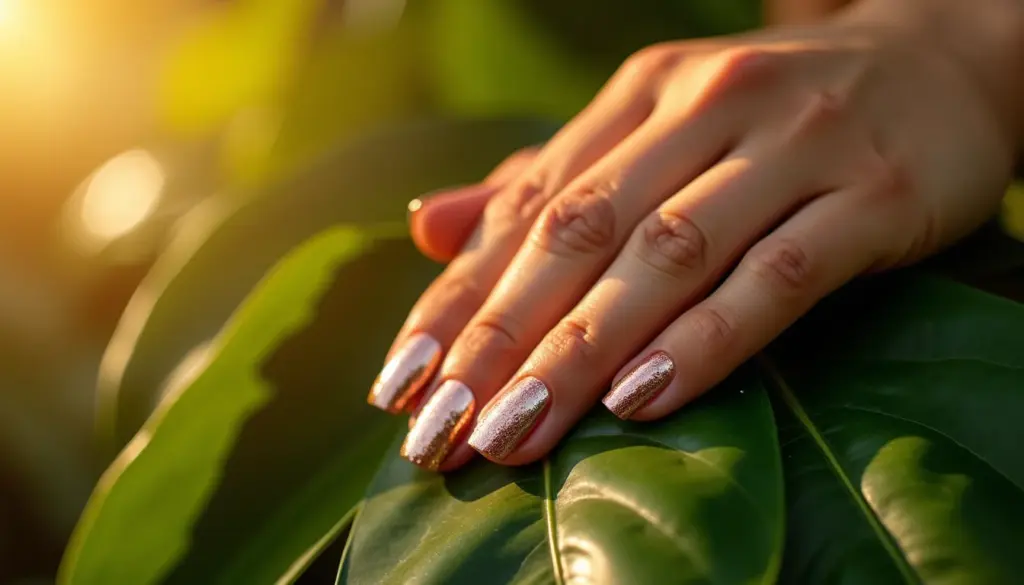 47 Ideias de Unha com Folha de Ouro Rosa que Vão Te Deixar de Queixo Caído