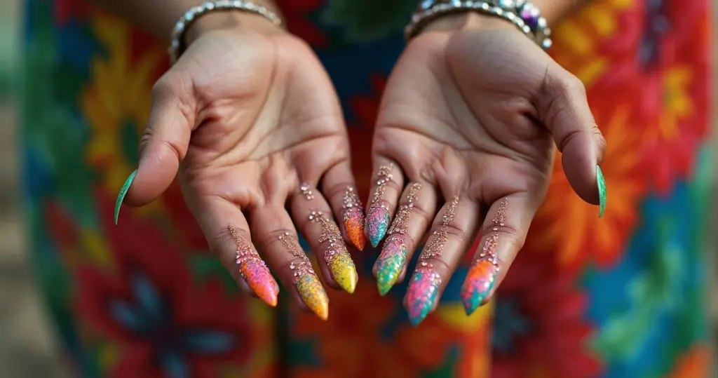 22 Ideias de Unha de Carnaval que Vão Completar Seu Visual na Folia