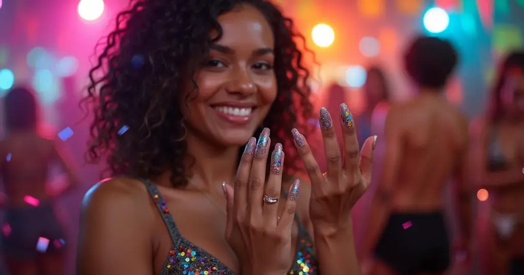 17 Ideias de Unha de Carnaval 2026 Que Duram Até a Quarta