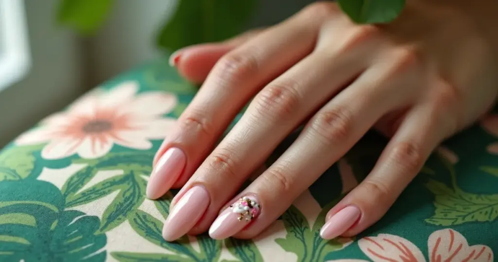 8 Ideias de Unha de Gel Decorada Delicada Amendoada Que Vão Valorizar Suas Mãos