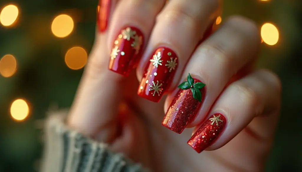 87 Unhas de Gel Decoradas Natal: Ideias que Duram o Mês Inteiro