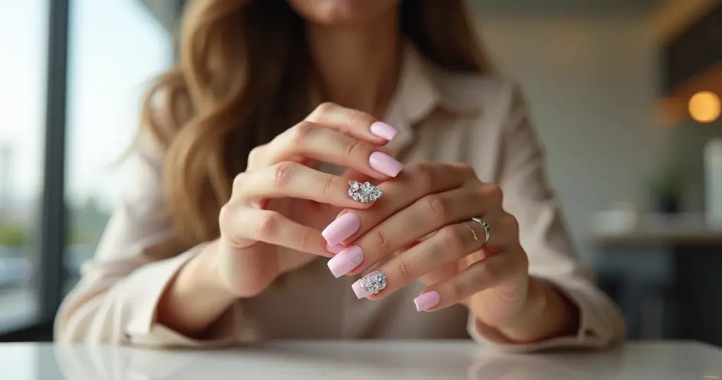 23 Ideias de Unha de Gel Decorada Rosa Que Não Parecem Baratas