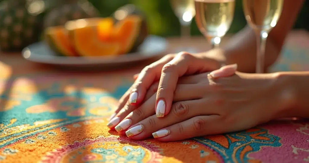 27 Ideias de Unha de Gel para Ano Novo que Brilham Mais que Fogos