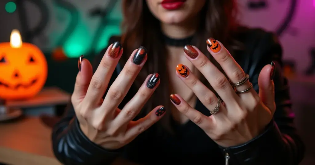 38 Ideias de Unha de Halloween que Duram 3 Semanas (e Custa Menos de R$ 80)