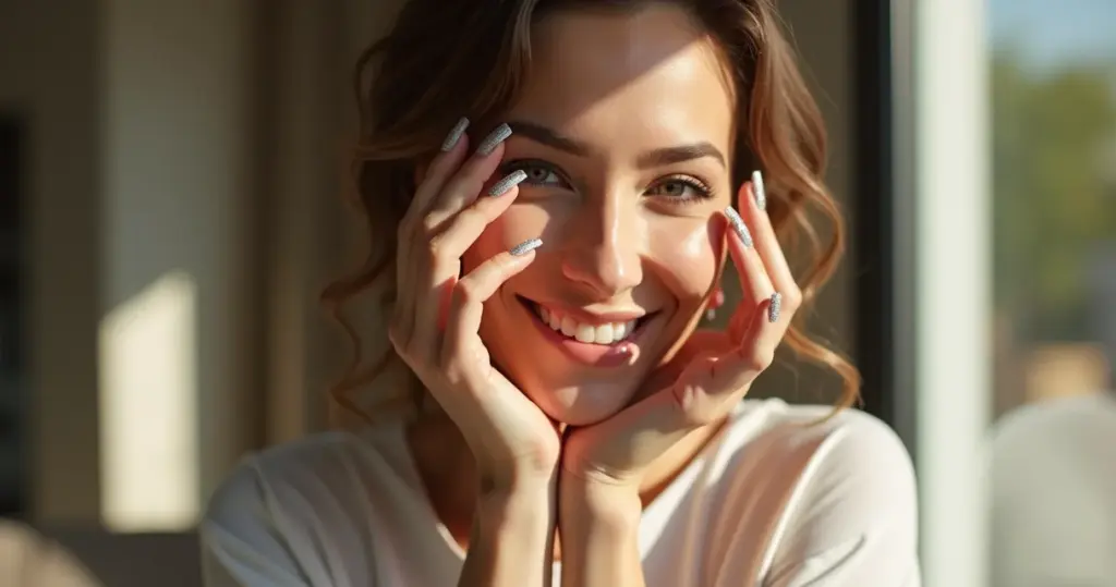 17 Ideias de Unha Decorada Branca com Glitter para 2026