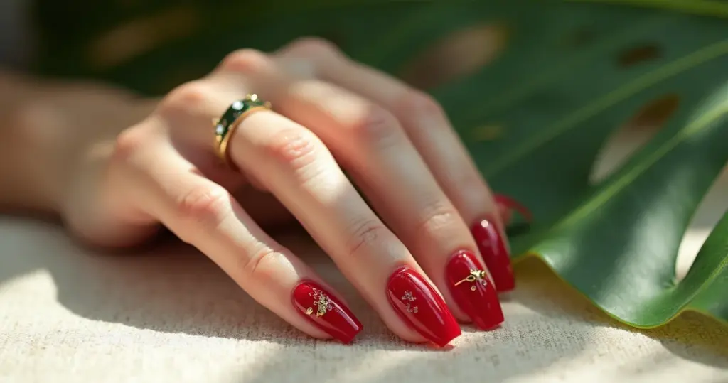 27 Ideias de Unha Decorada em Gel Vermelho que Duram 3 Semanas