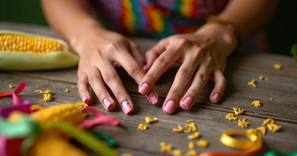 Unha Decorada São João Simples: Ideias Fáceis e Rápidas