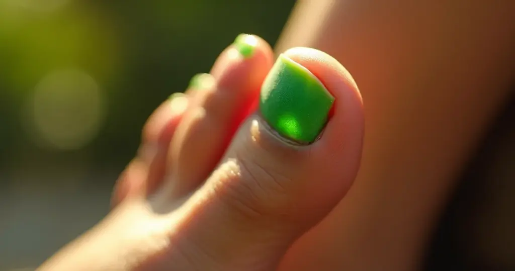 Unha do Pé Verde: O Que Essa Cor Revela Sobre Sua Saúde