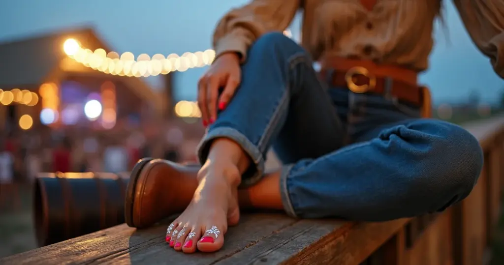 15 Ideias de Unha do Pé Vermelha Decorada Que Roubam a Cena