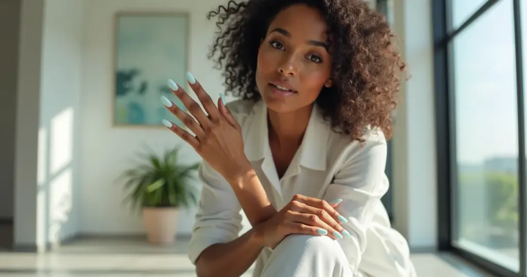 15 Ideias de Unha em Gel Azul Claro Que Vão Te Conquistar em 2026