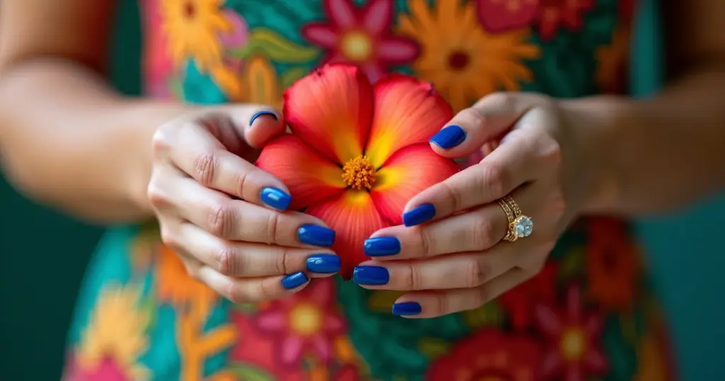 27 Ideias de Unha em Gel Azul Royal que Vão Transformar Seu Visual