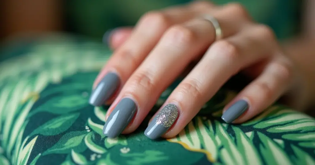 32 Ideias de Unha em Gel Cinza: Do Minimalista ao Glitter