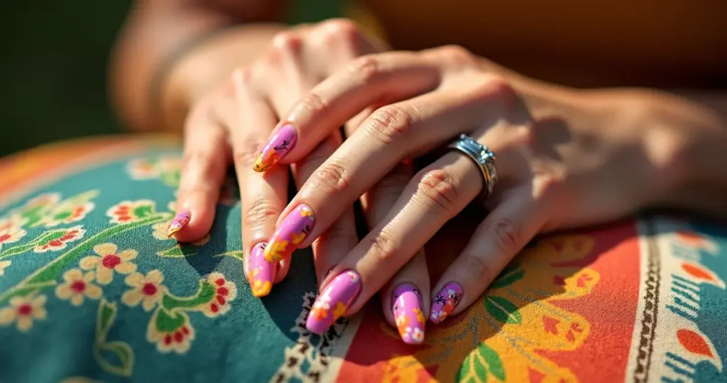 15 Ideias de Unha em Gel Decorada Amendoada que Alongam Mãos Pequenas