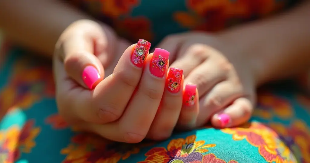 25 Ideias de Unha em Gel Decorada Quadrada que Não Lascam