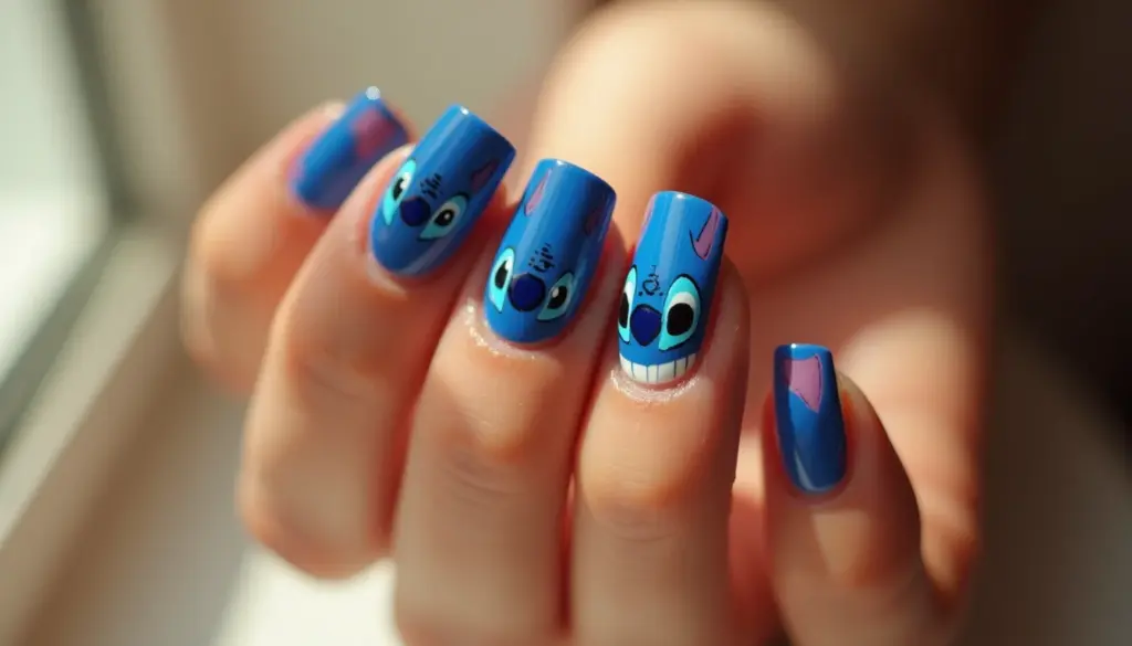 87 Ideias de Unha em Gel do Stitch que Vão Te Surpreender