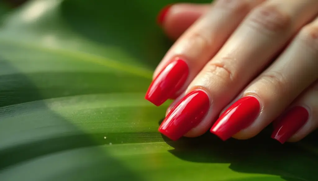 130 Unhas em Gel na Cor Vermelha que Duram Semanas sem Descascar