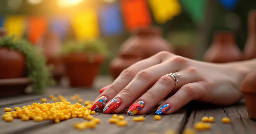 27 Ideias de Unha em Gel para São João que Duram a Festa Inteira