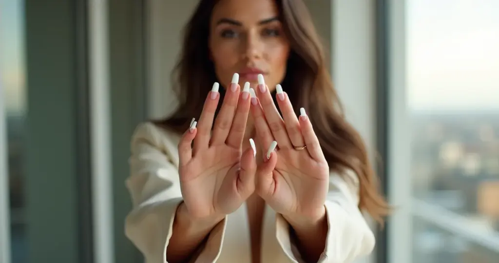 23 Ideias de Unha Francesinha Amendoada Que Alongam os Dedos