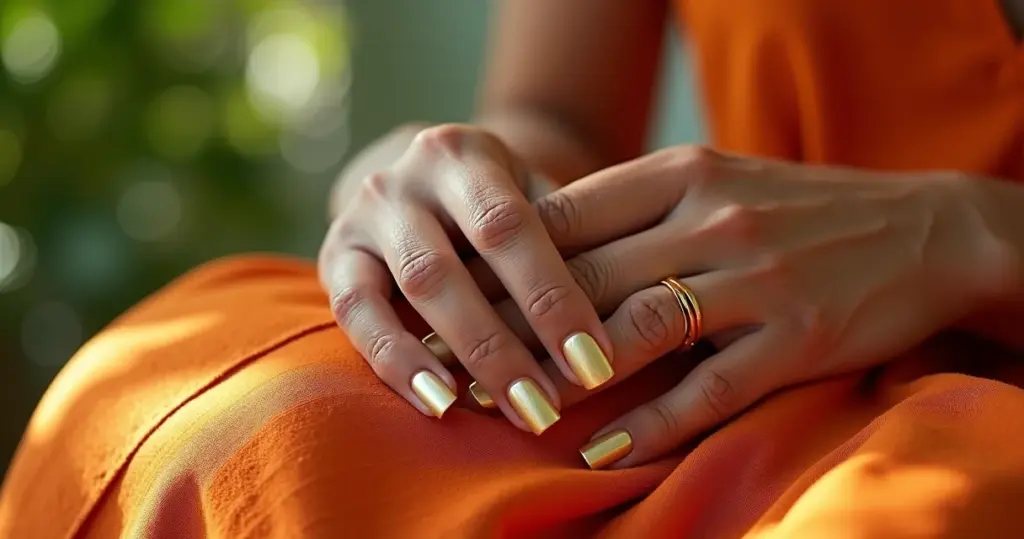 12 Ideias de Unha Gold: Tratamento que Funciona + Looks Dourados