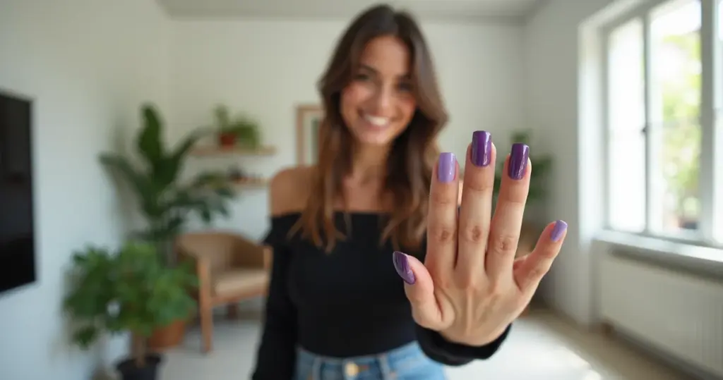 12 Ideias de Unha Lilás Degradê para Você Fazer em Casa