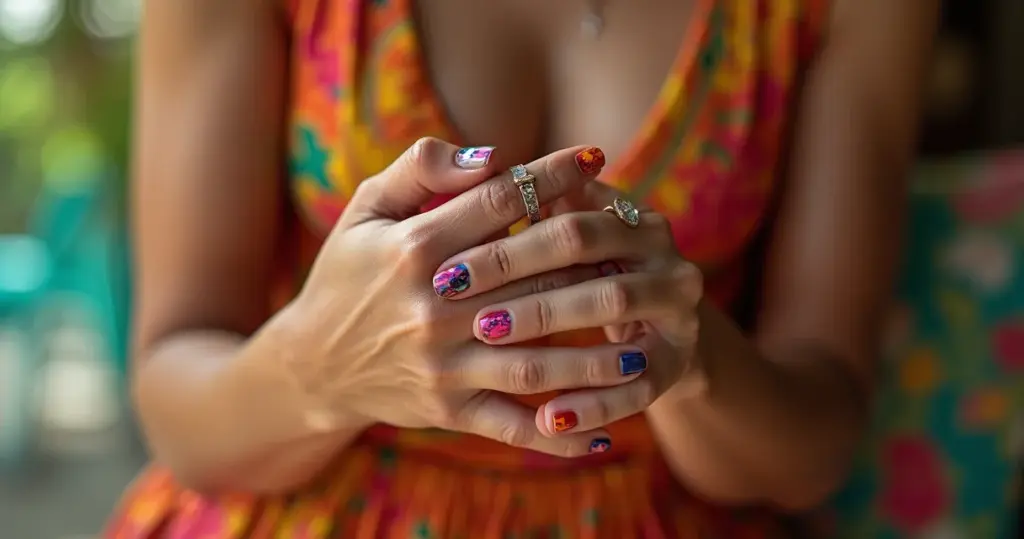 18 Ideias de Unha Marmorizada Que Você Faz em Casa Agora