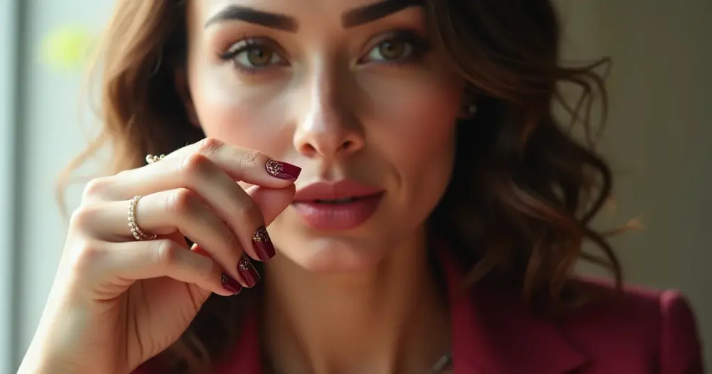 23 Ideias de Unha Marsala Decorada para Você Arrasar em 2026