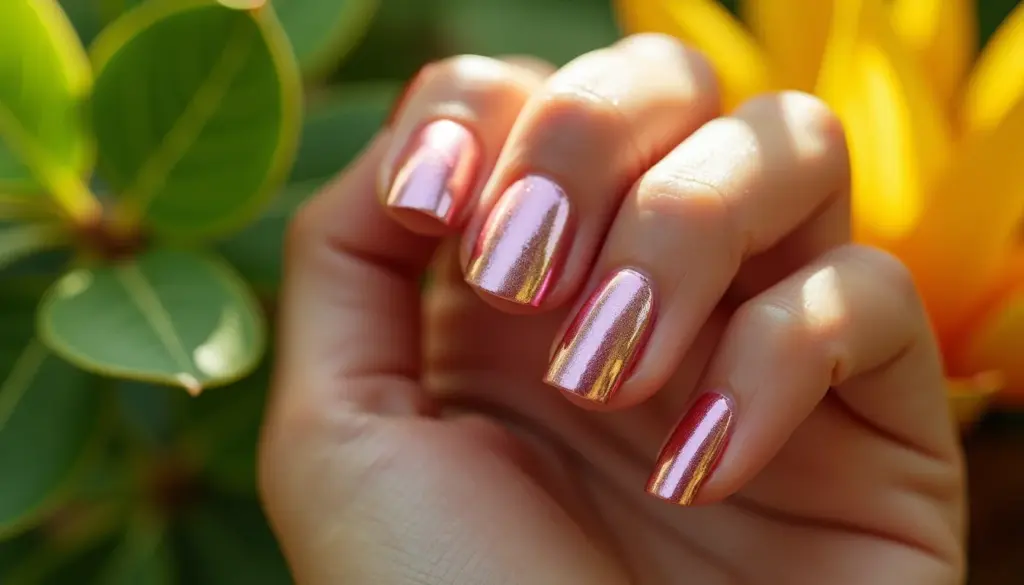 77 Ideias de Unha Metalizada Rosa para Arrasar em 2026