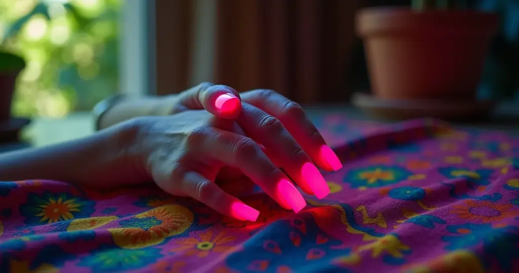 17 Ideias de Unha Neon que Brilham Até no Escuro