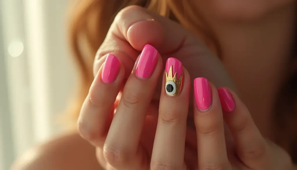 47 Unhas Olho Grego Rosa que unem proteção e autoestima