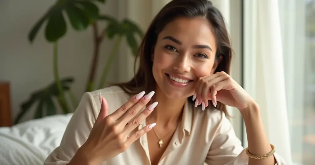 21 Ideias de Unha Oval Francesinha para Mãos Sofisticadas em 2026