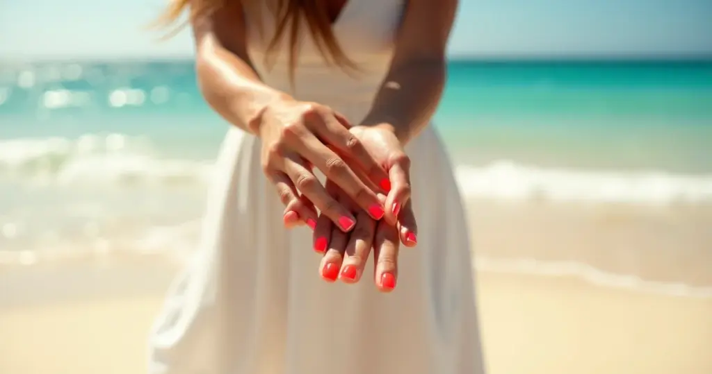 17 Ideias de Unha para Praia que Realçam Seu Bronzeado por 3 Semanas