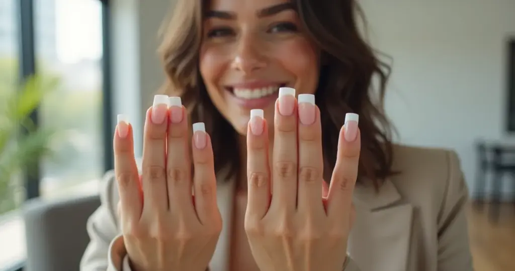 7 Ideias de Unha Postiça Realista Francesinha Quadrada Para Fazer em Casa 7 Ideias de Unha Postiça Realista Francesinha Quadrada Para Fazer em Casa