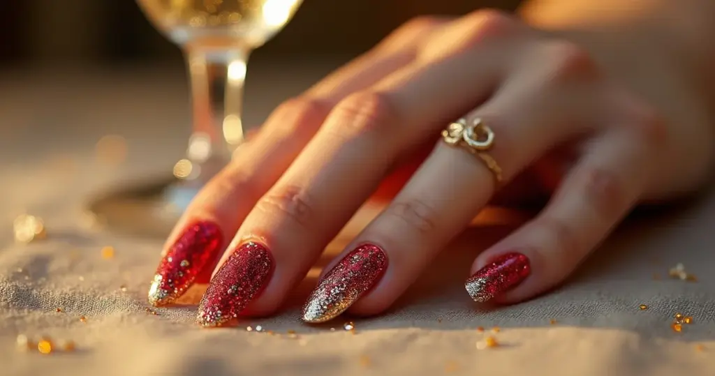 27 Ideias de Unha pra Ano Novo 2026: Brilhe na Virada com Tendências que Atraem Boas Energias