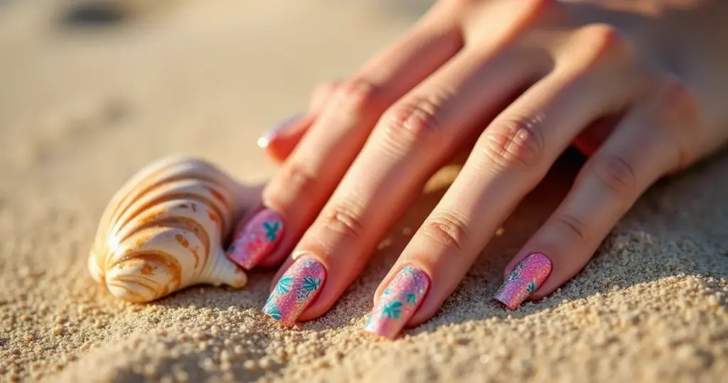 27 Ideias de Unha Praia que Brilham e Duram o Verão Inteiro