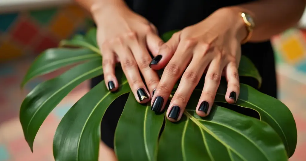 Unha Preta Decorada Simples: Ideias Minimalistas que Transformam