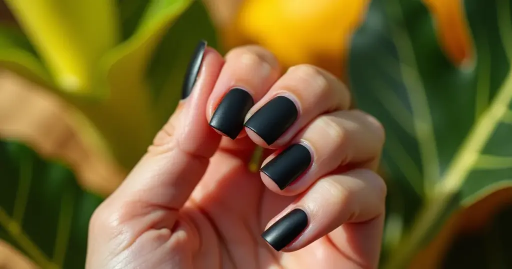 7 Ideias de Unha Preta Fosca Que Mudam Seu Look em 1 Minuto