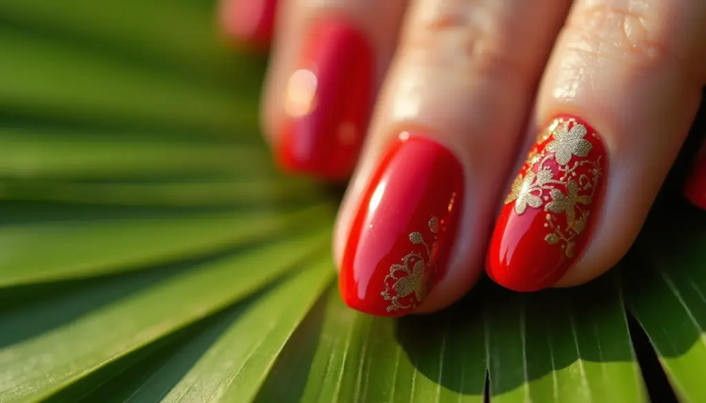 53 Ideias de Unha Redonda Decorada Vermelha para Arrasar em 2026