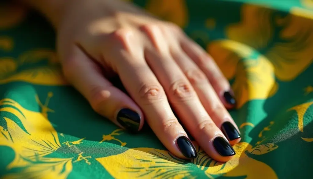 72 Ideias de Unha Redonda Preta para Arrasar no Estilo