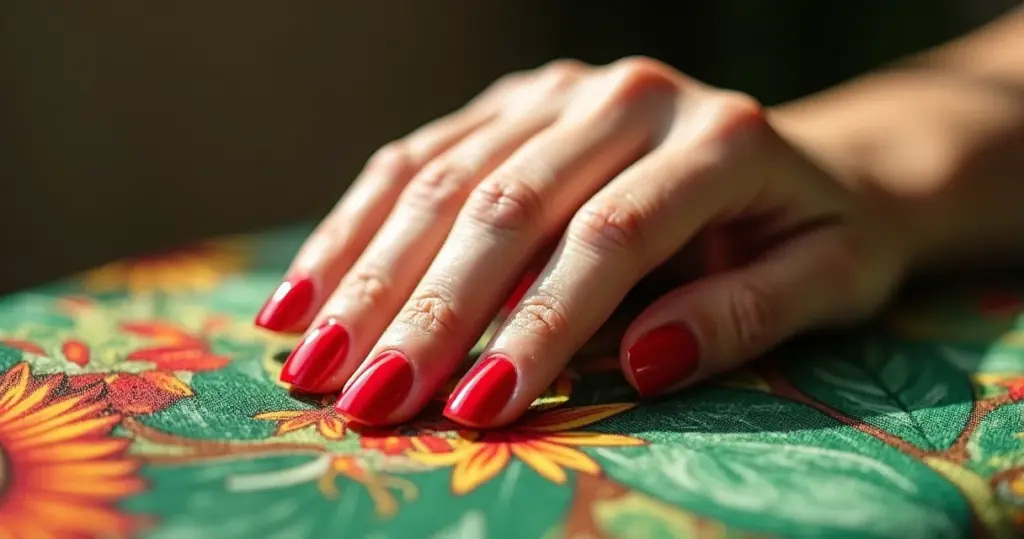 9 Ideias de Unha Redonda Vermelha que Não Quebram e Alongam os Dedos