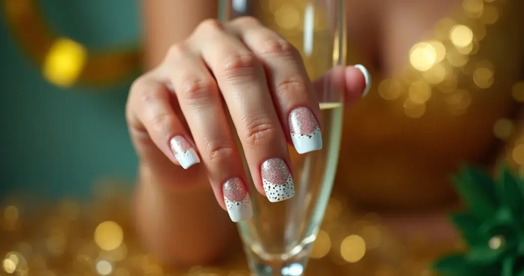 12 Ideias de Unha Reveillon 2026: O Branco que Vai Brilhar na Sua Virada