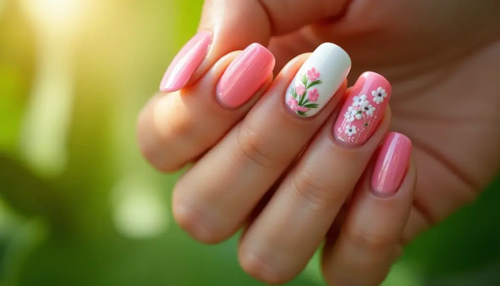 70 Unhas Rosa e Branca que Provam que Você Estava no Óbvio