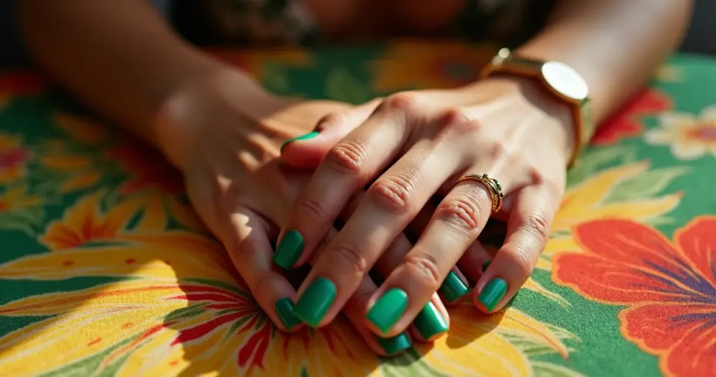 15 Ideias de Unha Verde Decorada: Do Minimalista ao Festa