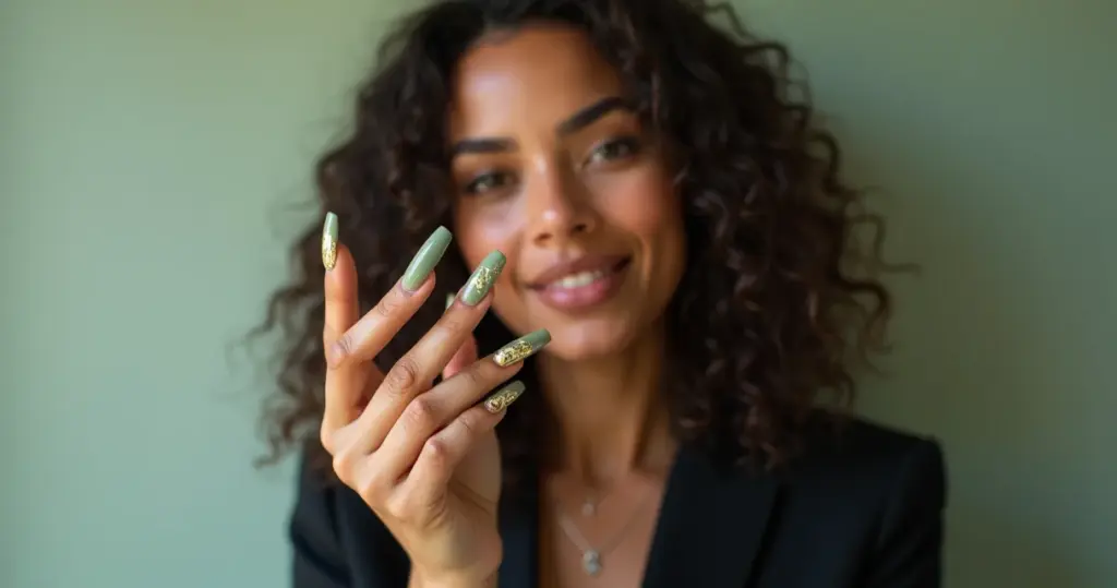 25 Ideias de Unha Verde Oliva Decorada para 2026 (Vai Transformar Suas Mãos)