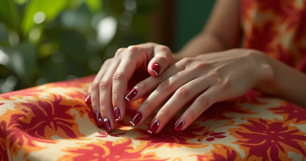 15 Ideias de Unha Vinho com Branco Que Vão Transformar Seu Visual