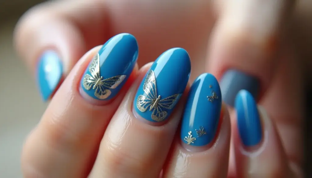 58 Ideias de Borboleta Unha em Gel Decorada Azul com Borboleta 58 Ideias de Borboleta Unha em Gel Decorada Azul com Borboleta