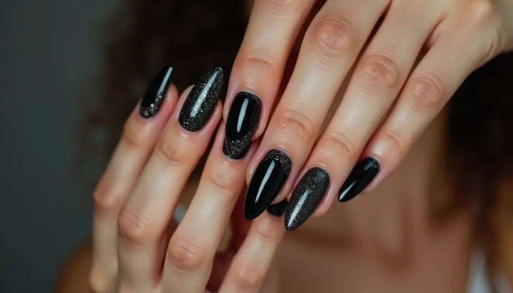 57 Unhas Decoradas com Glitter em Gel Luxo Unha Preta Decorada 2026 57 Unhas Decoradas com Glitter em Gel Luxo Unha Preta Decorada 2026