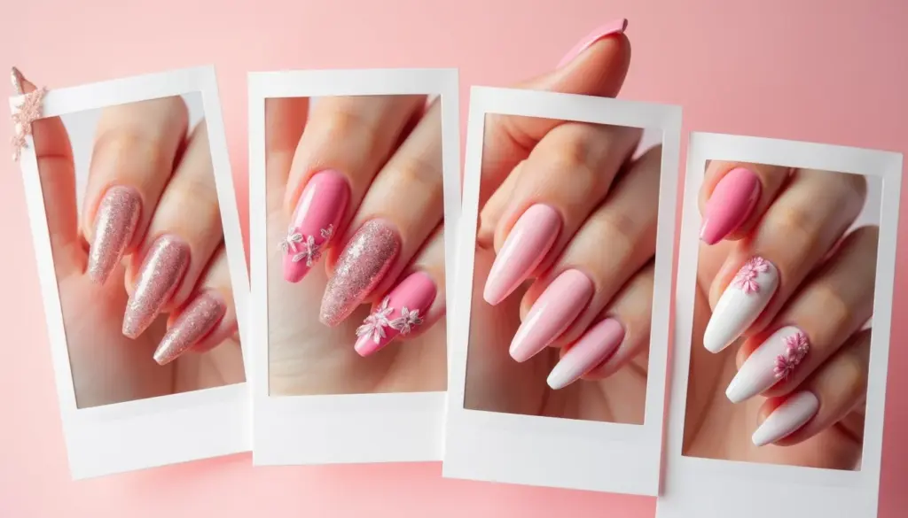 66 Ideias de Decoração de Unha Rosa e Branco Para Sair do Básico em 2026