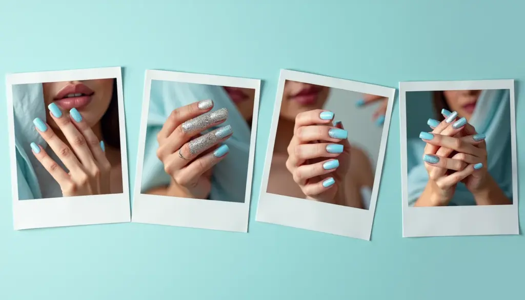 61 Ideias de Unha Azul Bebe Com Glitter Para Arrasar em Qualquer Ocasião
